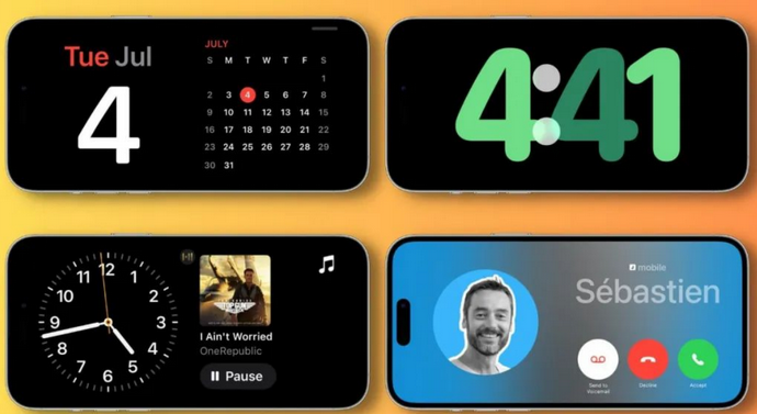 临颍苹果手机维修分享iOS17横屏充电待机显示有什么好处 