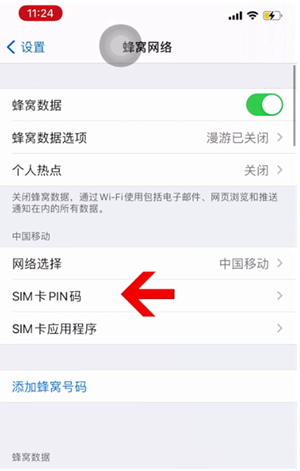 临颍苹果14维修网分享如何给iPhone14的SIM卡设置密码 