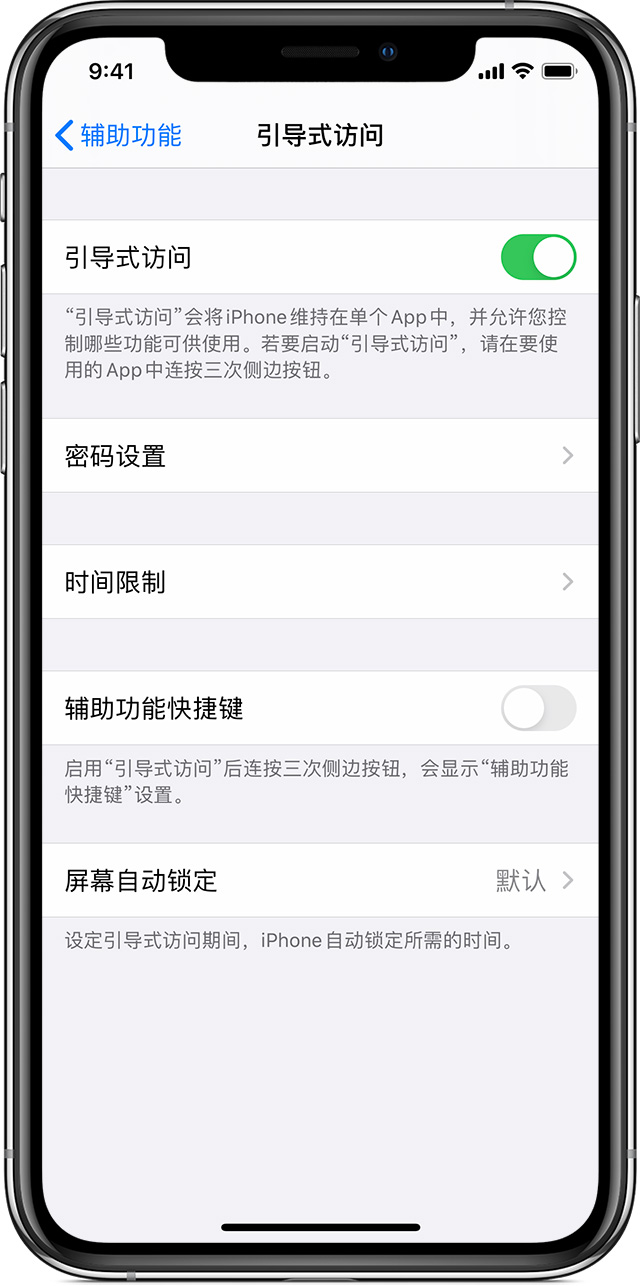 临颍苹果手机维修分享如何在 iPhone 上退出引导式访问 